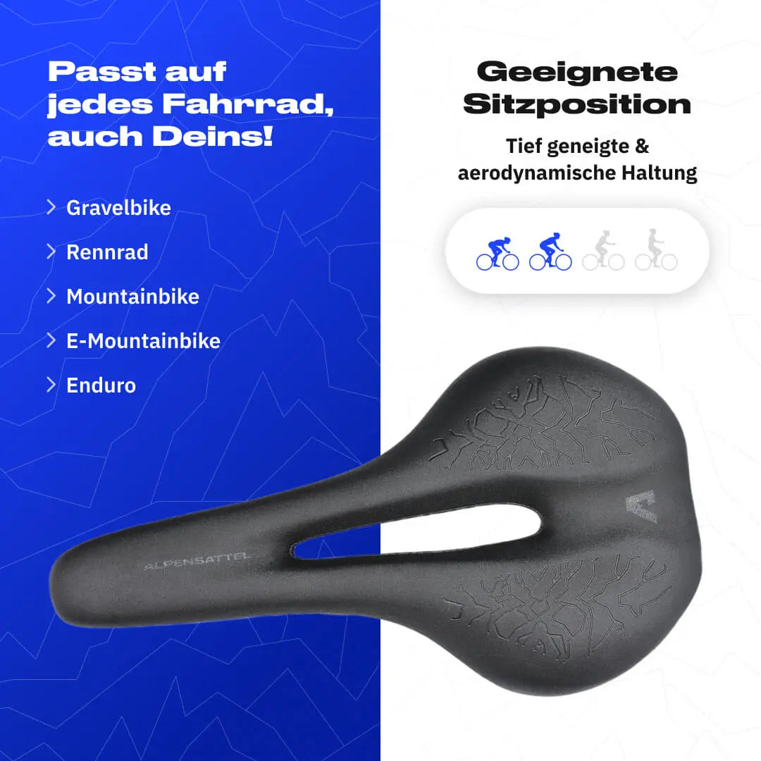 Alpensattel 3.0 Race+ | + Gratis Handyhalter